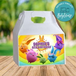 Sunny Bunnies Gable Box Digital File Printable Instant Download