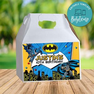 Batman Gable Box Digital File Printable Instant Download