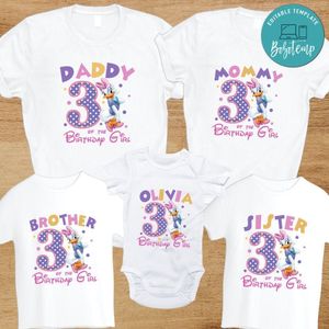 Daisy Duck Family Birthday PNG file template