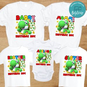Yoshi Family Birthday T-Shirt