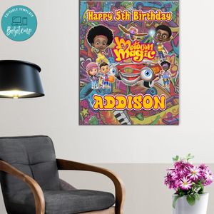 Motown Magic Birthday Poster Digital File Printable Instant Download