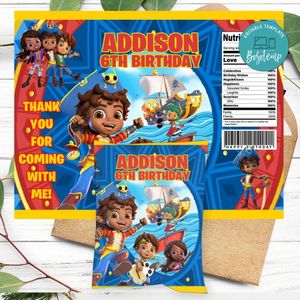 Santiago of the Seas Birthday Chip Bag Digital File Printable Instant Download