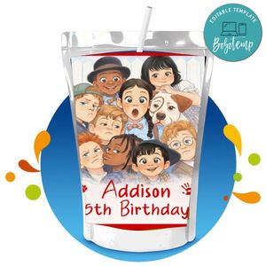 Little Rascals Capri Sun Birthday Label Digital File Printable Instant Download
