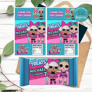 Lol Dolls Rice Krispies Treats Template Printable Instant Download