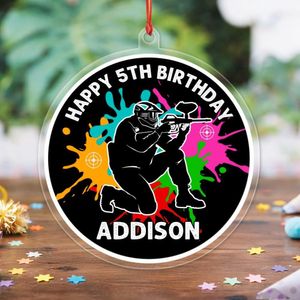 Paintball Acrylic Ornament Birthday Gift