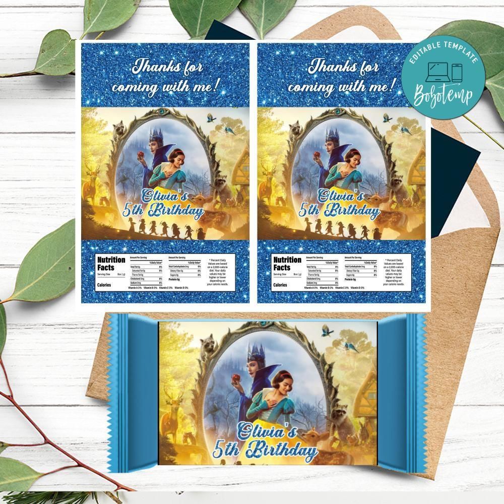 Snow white 2025 Rice Krispies Treats Printable Instant Download