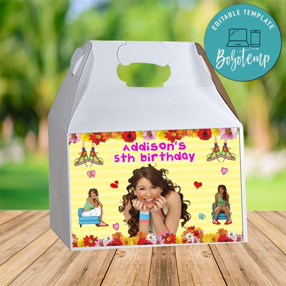 Floricienta Gable Box Digital File Printable Instant Download