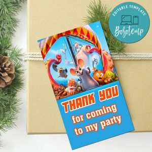 Epic Tails Thank You Tag Customizable Template To Print At Home Instant Download