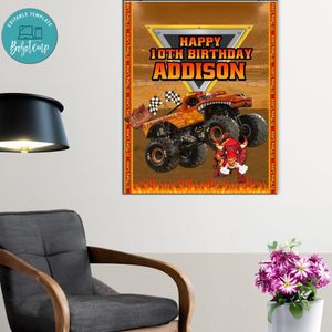 El Toro Loco Birthday Poster Digital File Printable Instant Download
