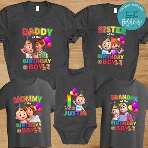 Cocomelon Birthday Boy Family Trip Vacation T-Shirt