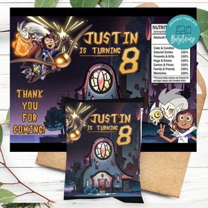 The Owl House Birthday Chip Bag Digital File Printable Instant Download