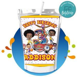 Motown magic Capri Sun Birthday Labels Digital File Printable Instant Download