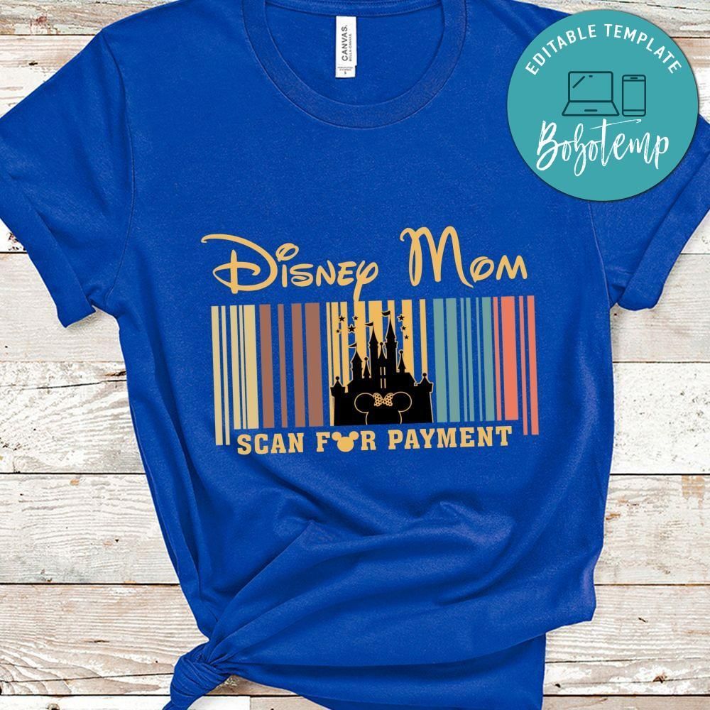 Vintage Retro Mom Scan for Payment T-Shirt