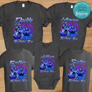 Blue beetle Family Birthday PNG file template