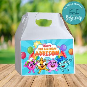 Baby Zoo Gable Box Digital File Printable Instant Download