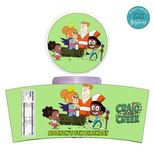Craig Of The Creek Cotton Candy Label Template To Print At Home Instant Download
