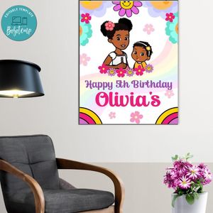 Gracies Corner Birthday Poster Digital File Printable Instant Download