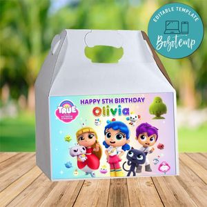 True And The Rainbow Kingdom Gable Box Digital File Printable Instant Download