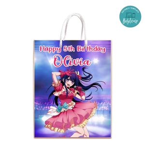 Oshi No Ko Gift Bag Label Template Printable Instant Download