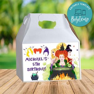 Hocus Pocus Gable Box Digital File Printable Instant Download