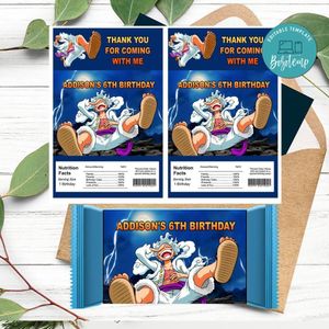 Luffy gear 5 Rice Krispies Treats Template Printable Instant Download