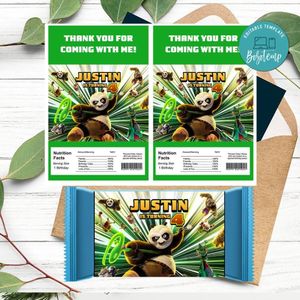 Kung fu panda 4 Rice Krispies Treats Template Printable Instant Download