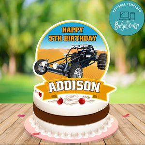 Sand rail Cake Topper Template Printable Instant Download