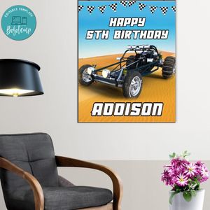 Sand Rail Birthday Poster Digital File Printable Instant Download