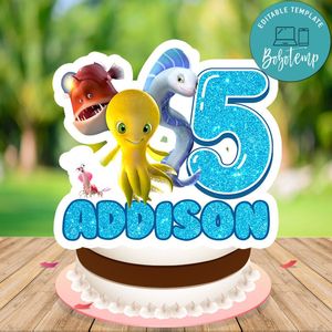 Deep movie Cake Topper Template Printable Instant Download