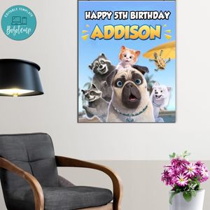 Mighty Mike Birthday Poster Digital File Printable Instant Download