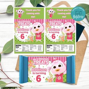 Patita lulu Rice Krispies Treats Template Printable Instant Download