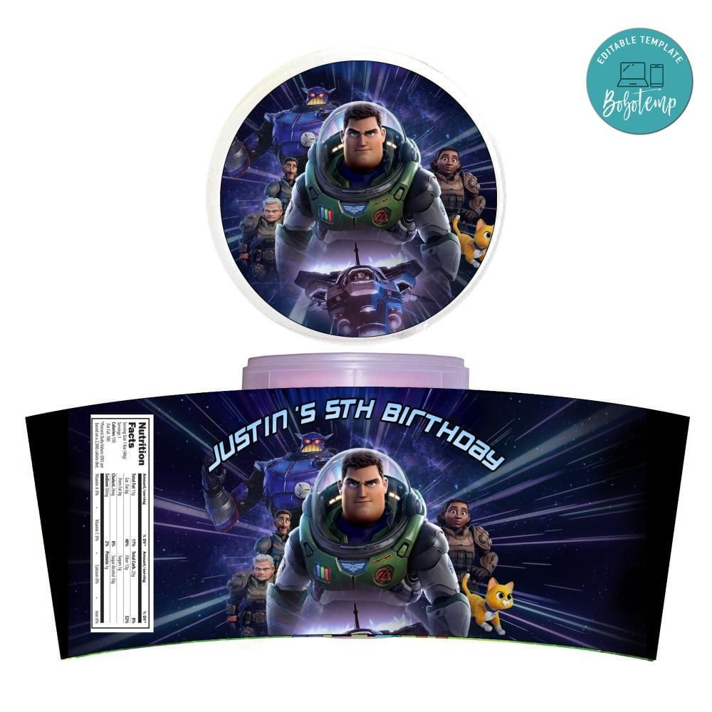 Lightyear Cotton Candy Label Template To Print At Home Instant Download