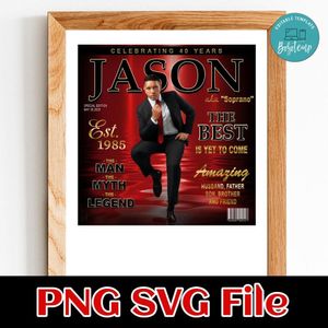 Custom Birthday Backdrop for Men Customer request PNG file template