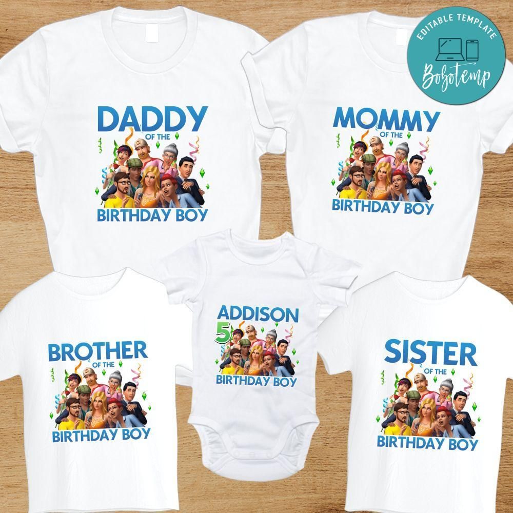 The Sims 4 Family Birthday Party T-Shirt