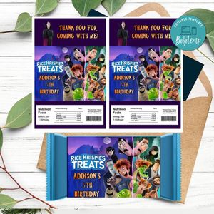 Hotel Transylvania 4 Rice Krispies Treats Template Printable Instant Download