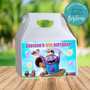 Boov Gable Box Digital File Printable Instant Download