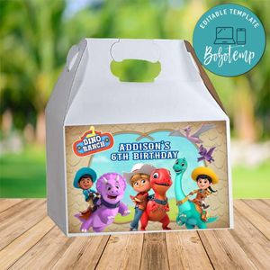 Dino Ranch Gable Box Digital File Printable Instant Download