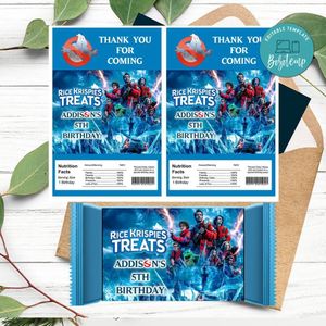Ghostbusters Frozen Empire Rice Krispies Treats Template Printable Instant Download