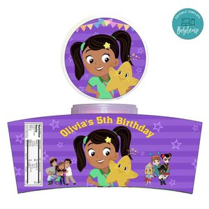 Nina's World Cotton Candy Label Template To Print At Home Instant Download