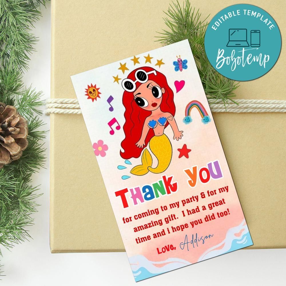 Manana Sera Bonito Thank You Tag Customizable Template To Print At Home Instant Download