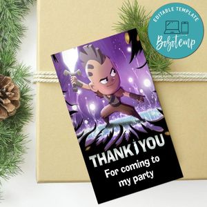 Niko And The Sword Of Light Thank You Tag Customizable Template To Print At Home Instant Download