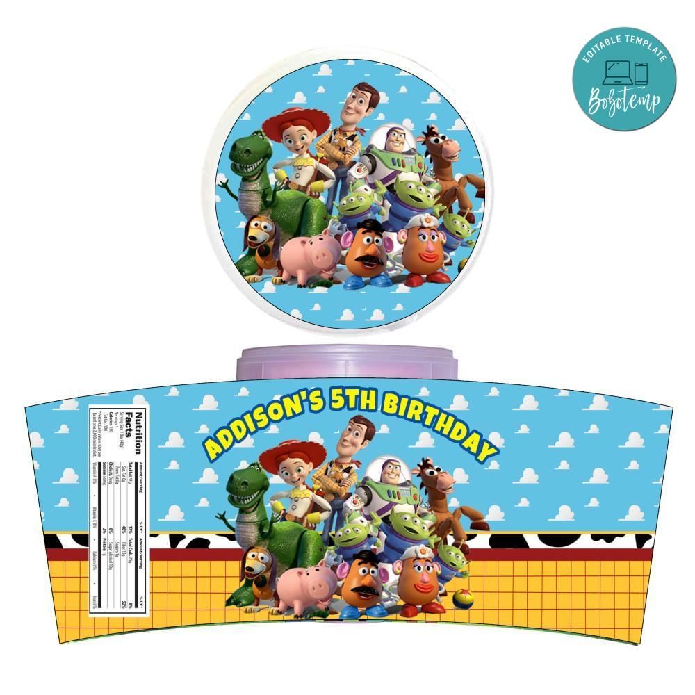 Toy Story Cotton Candy Label Template To Print At Home Instant Download