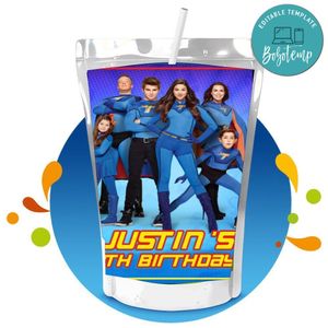 Thundermans Capri Sun Birthday Labels Digital File Printable Instant Download