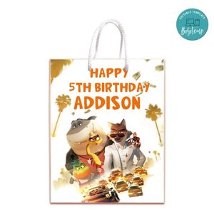 The Bad Guys Gift Bag Label Template Printable Instant Download