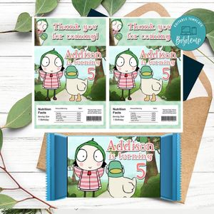 Sarah & Duck Rice Krispies Treats Template Printable Instant Download