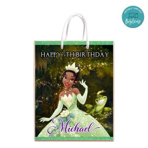 Tiana Gift Bag Label Template Printable Instant Download