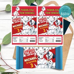 101 Dalmatians Rice Krispies Treats Template Printable Instant Download