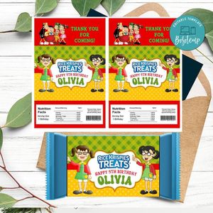 La Chilindrina Rice Krispies Treats Template Printable Instant Download