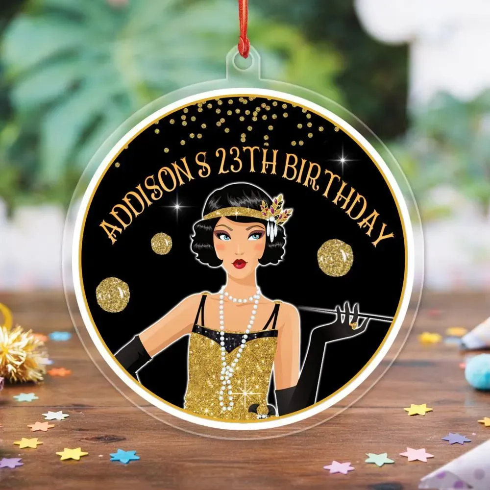 Flapper Acrylic Ornament Birthday Gift | Bobotemp
