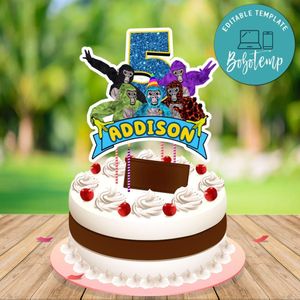 Gorilla Tag Cake Topper Template Printable Instant Download